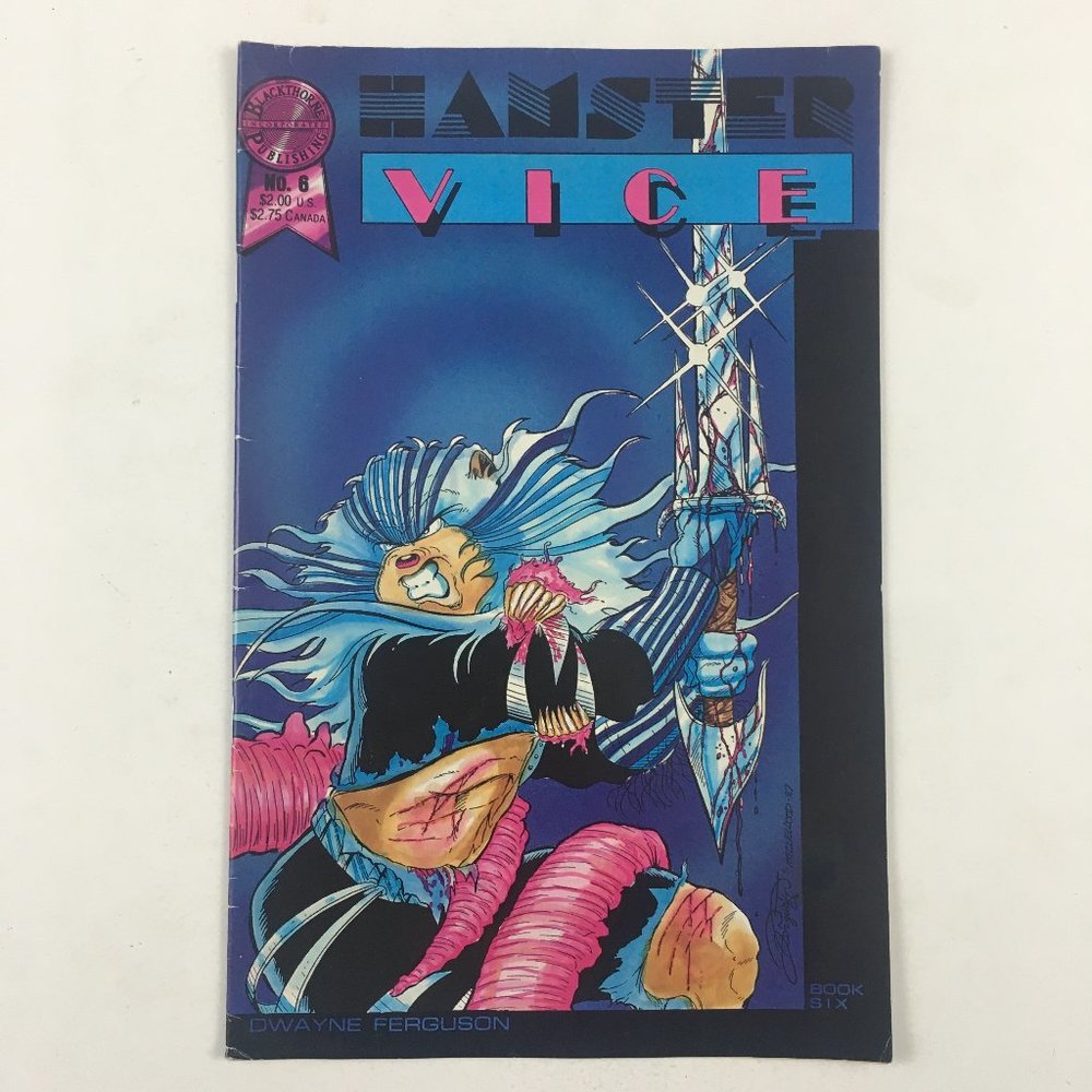 Hamster Vice #6 Blackthorne Publishing 1987 Vintage Copper Age Comic Book